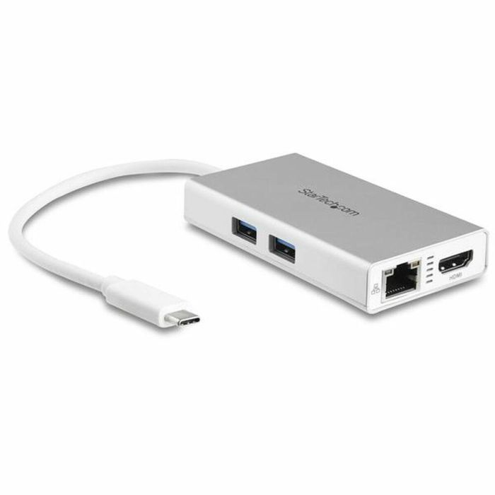 Hub USB Startech DKT30CHPDW Blanco 60 W Hub USB Startech DKT30CHPDW Blanco 60 W