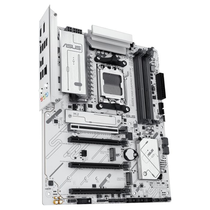 ASUS Placa Base B650E MAX GAMING WiFi W ATX DDR5 Socket AM5 para AMD Ryzen 7000/8000/9000 Series con WiFi 6E y 2.5Gb Ethernet 3