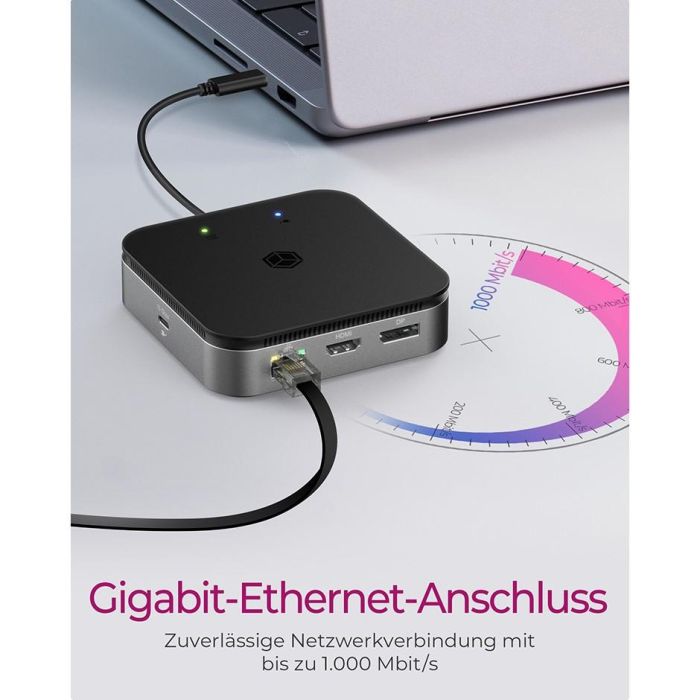 ICY BOX IB-DK408-C41 USB4/Thunderbolt 4 7-in-1 PD 60W DockingStation 5