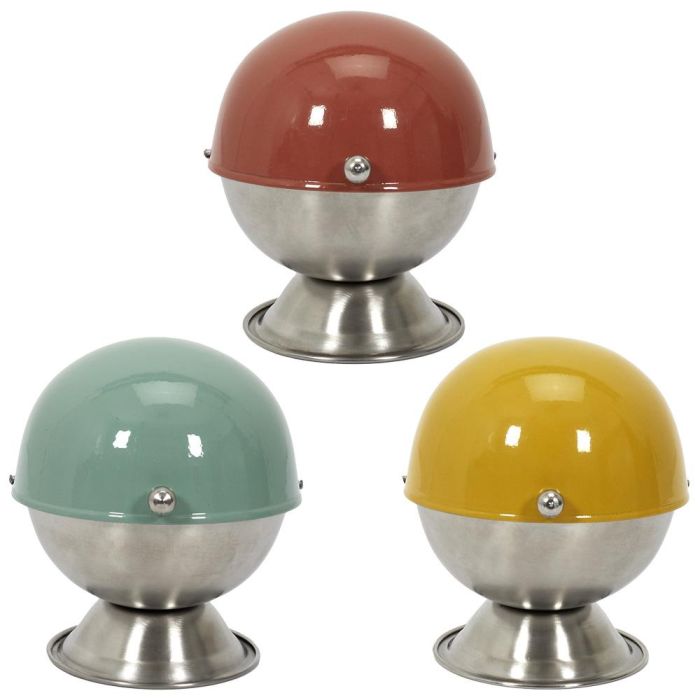 Home Deco Factory Azucarero Acero Inoxidable Retro Colores Surtidos para Mesa 10x11 cm 2