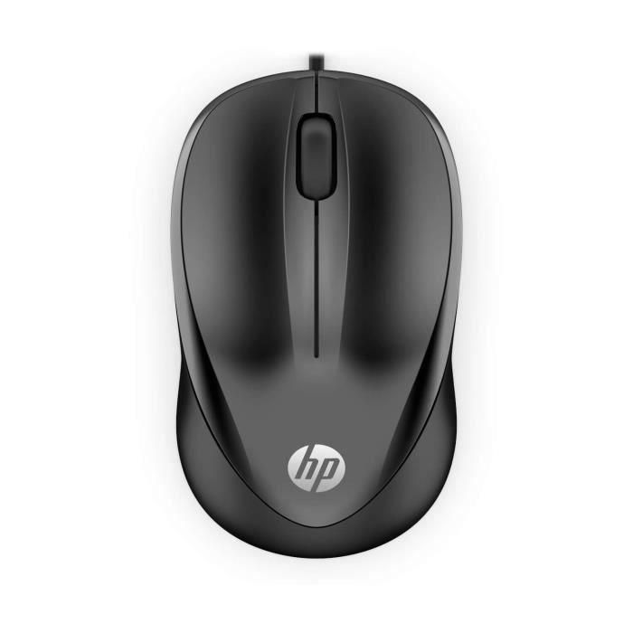 HP 1000 Ratón con Cable Ergonómico y de Precisión, Cable de 1.5m para Confort y Control