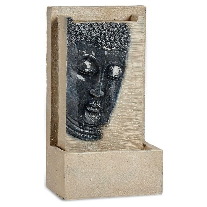 Fuente de Resina Grande Buda Giftdecor 16x48x26.5 cm, Marrón/Negro Fuente de Resina Grande Buda Giftdecor 16x48x26.5 cm, Marrón/Negro