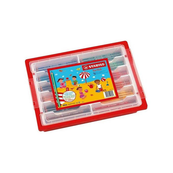 Lapices De Colores Stabilo Trio Schoolpack De 96