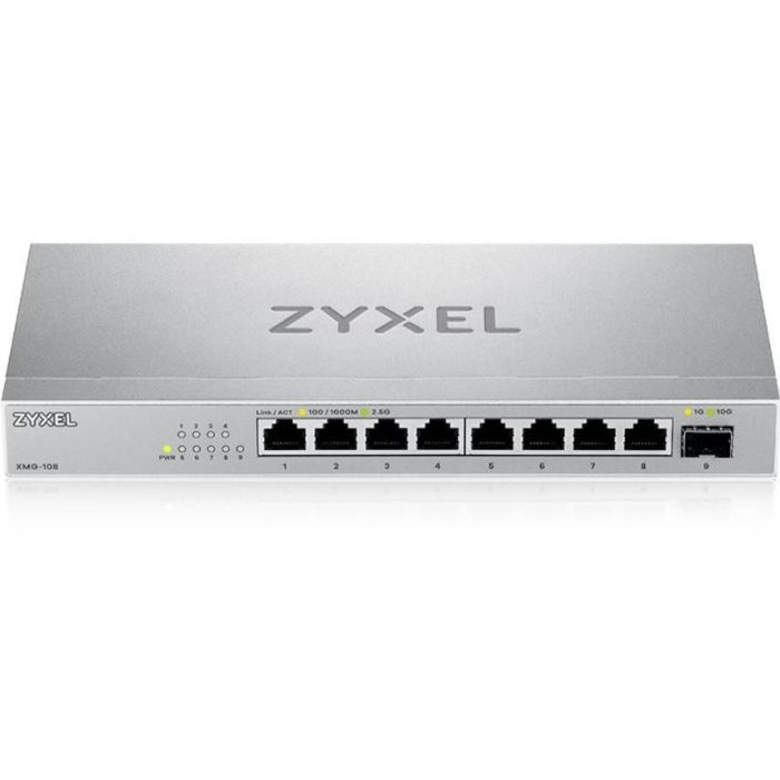 Zyxel Switch No Administrado XMG-108, 8 Puertos 2.5G Ethernet (100/1000/2500), Montaje Pared, Plata 2 Zyxel Switch No Administrado XMG-108, 8 Puertos 2.5G Ethernet (100/1000/2500), Montaje Pared, Plata 2