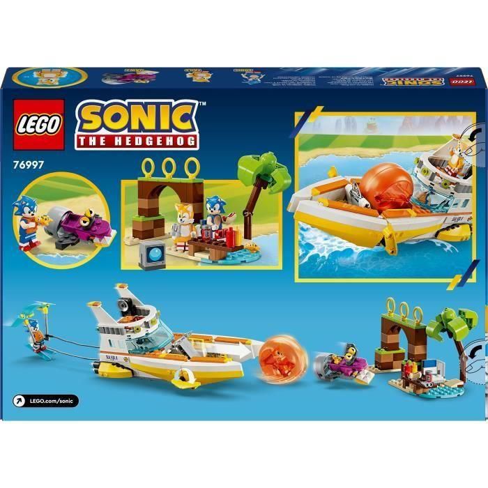 LEGO 76997 Sonic the Hedgehog Barco de aventuras de Tails, juguete interactivo 5