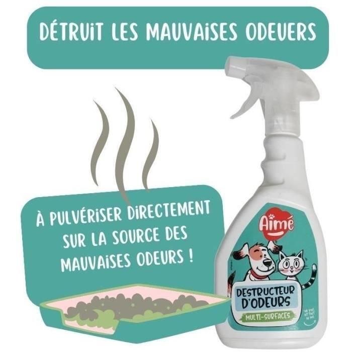 AIME Spray Destruct'odor orina animal - 500 ml 2 AIME Spray Destruct'odor orina animal - 500 ml 2