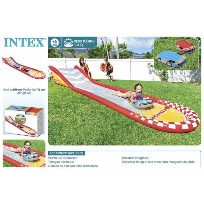 Pista hinchable deslizante racing fun 561x119x76 cm 3