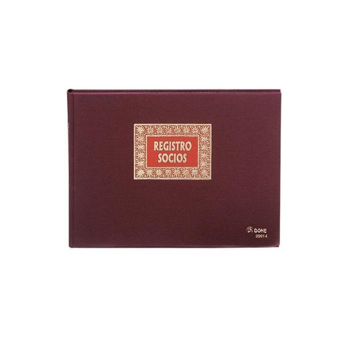 Libro de Registros Registro Socios Folio Apaisado 100 Hojas Numeradas Dohe 09914 Libro de Registros Registro Socios Folio Apaisado 100 Hojas Numeradas Dohe 09914