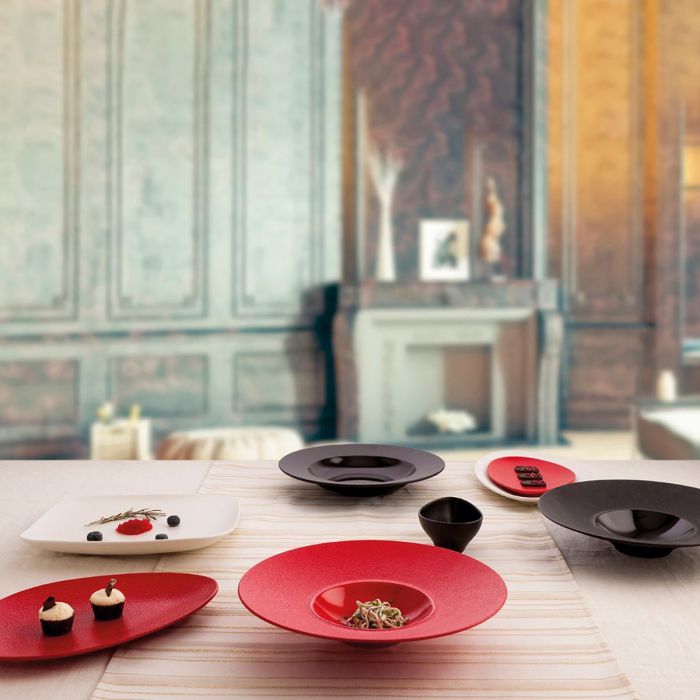 Ariane Plato Gourmet Porcelana Antracita 28 cm - Pack 6 Unidades, Reforzado Profesional Alta Calidad, Apto Lavavajillas, Microondas, Horno, Choque Térmico 2 Ariane Plato Gourmet Porcelana Antracita 28 cm - Pack 6 Unidades, Reforzado Profesional Alta Calidad, Apto Lavavajillas, Microondas, Horno, Choque Térmico 2