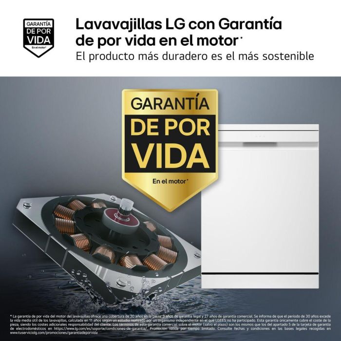 Lavavajillas LG DF375HWS 60 cm Blanco 2