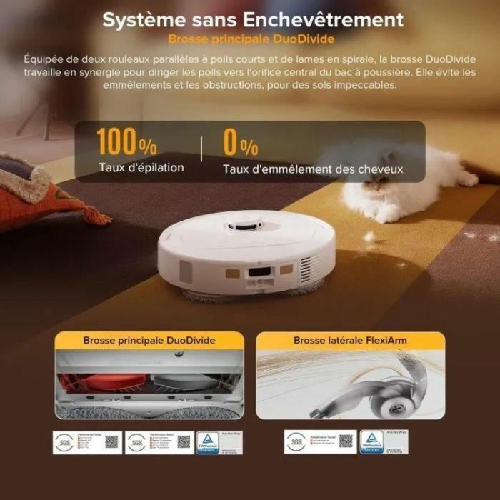 ROBOROCK QREVO 5AE - Robot aspirador con base - Potencia de 12000 Pa - Mopa FlexiArm - Doble antienredos 1 ROBOROCK QREVO 5AE - Robot aspirador con base - Potencia de 12000 Pa - Mopa FlexiArm - Doble antienredos 1
