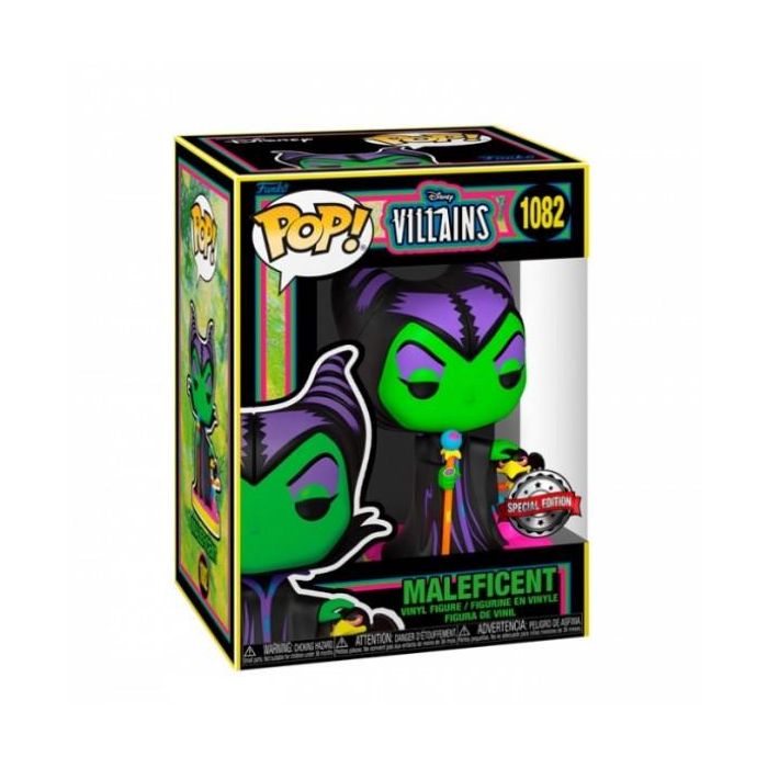 Funko Disney Villanos Malefica Edicion Especial Brillante Figura Vinilo 9cm 1