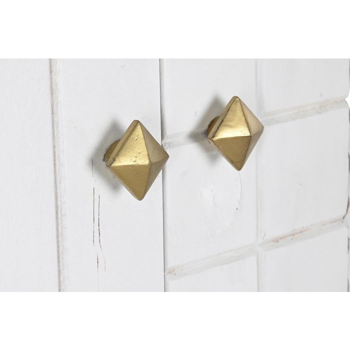 Aparador DKD Home Decor Blanco Dorado Metal Madera de mango 91 x 44 x 152 cm 2