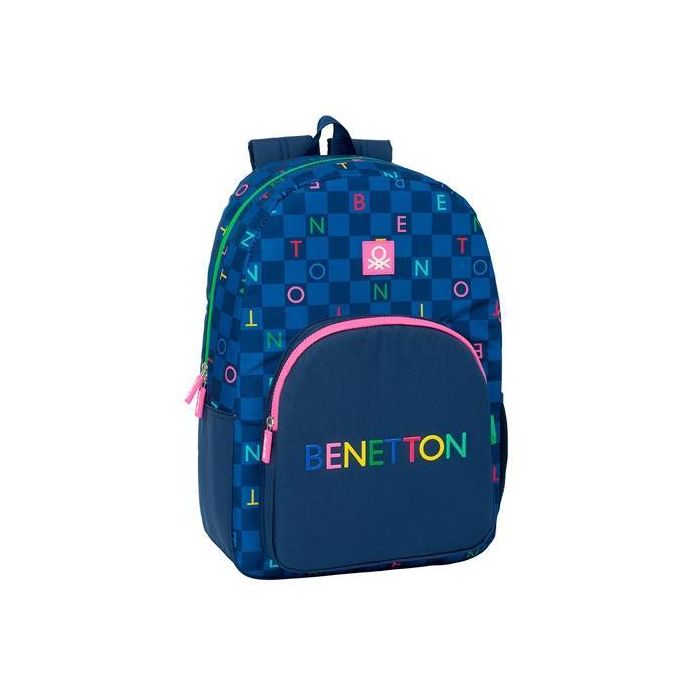 Safta Mochila Doble 19 L Adaptable Carro Benetton "Damero" Safta Mochila Doble 19 L Adaptable Carro Benetton "Damero"