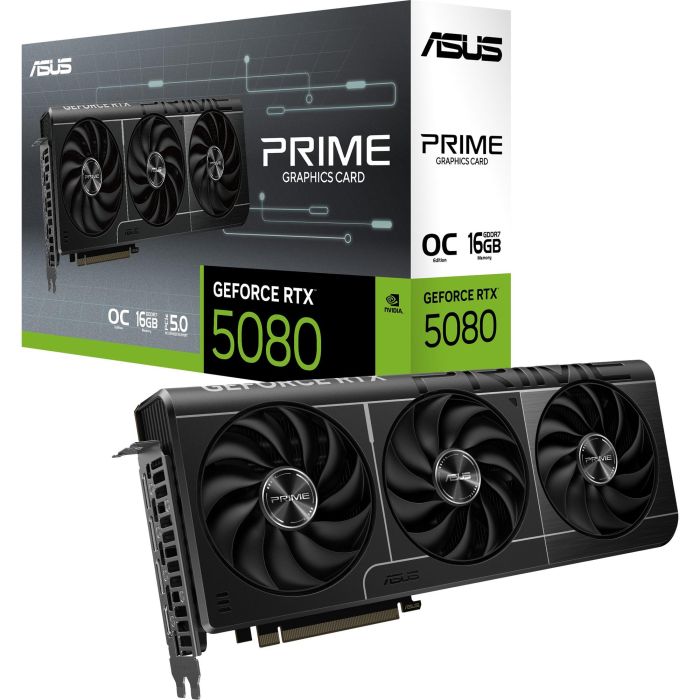 Asus Tarjeta Gráfica NVIDIA GeForce RTX 5080 16 GB GDDR7 RTX5080-O16G 2 Asus Tarjeta Gráfica NVIDIA GeForce RTX 5080 16 GB GDDR7 RTX5080-O16G 2