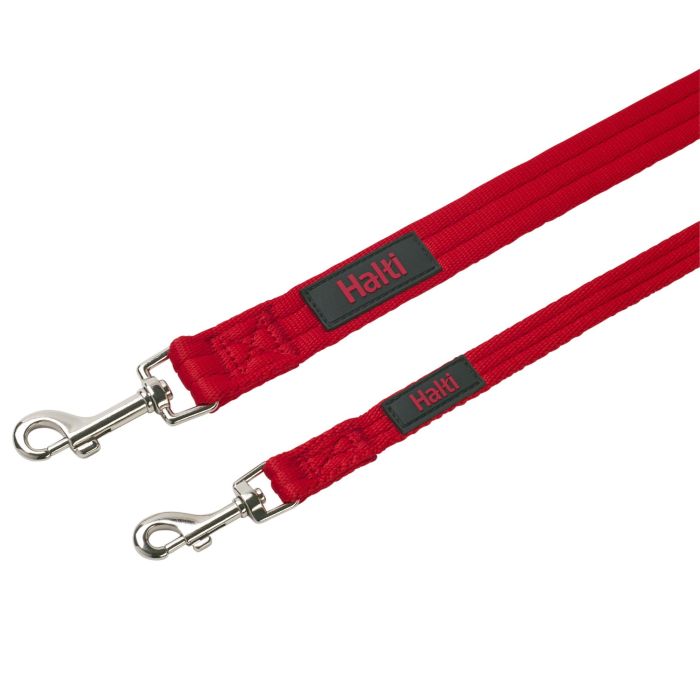 Halti Correa de Adiestramiento Training Lead, Doble Pinza Multiusos 5 Usos para Paseos Diarios, Rojo, Talla S para Perros (Max. 27.5 kg) 1