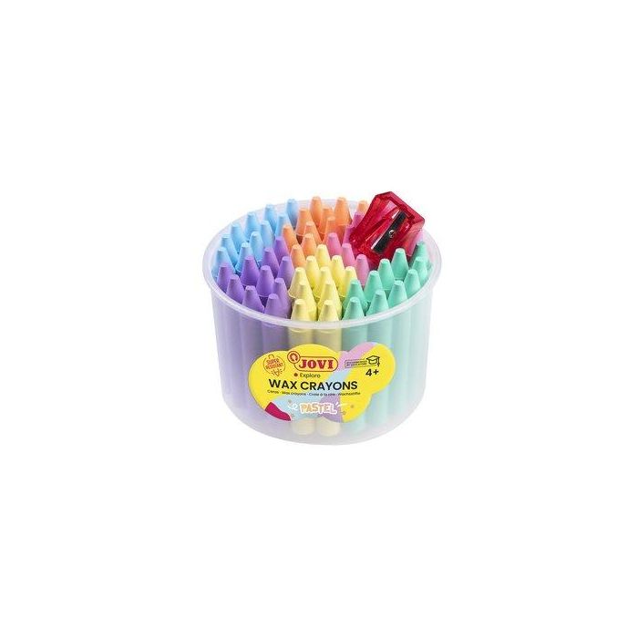 Ceras Jovicolor Pastel Bote De 60 (Incluye Sacapuntas)