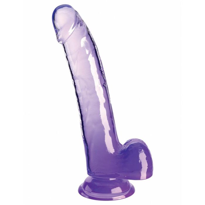 Consolador Realista Pipedream King Cock Clear TPE Morado 0 Consolador Realista Pipedream King Cock Clear TPE Morado 0