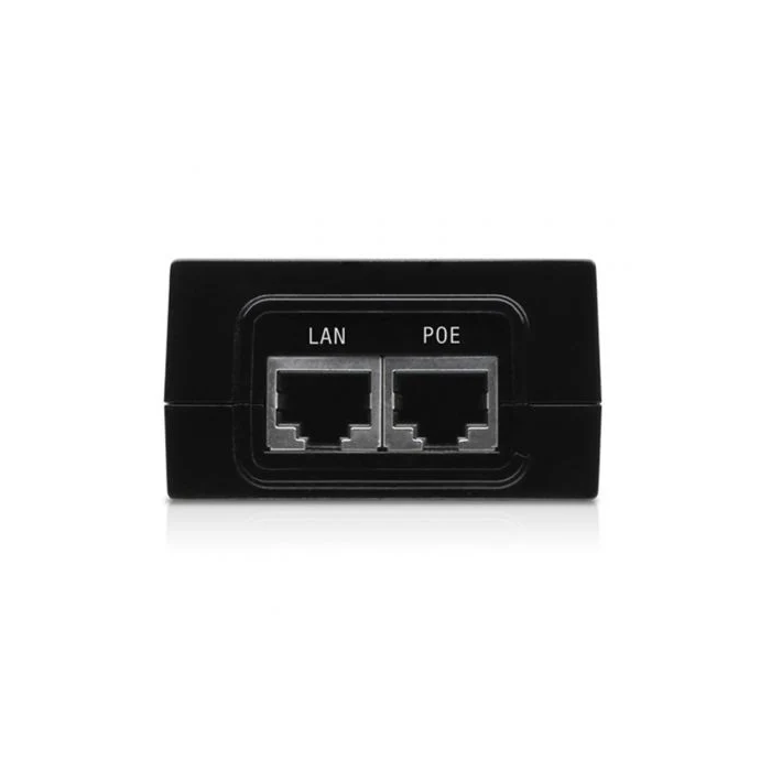 Ubiquiti 48VDC @ 0.5A, RJ-45 Adaptador PoE para Protección de Dispositivos y Puesta a Tierra Contra ESD
