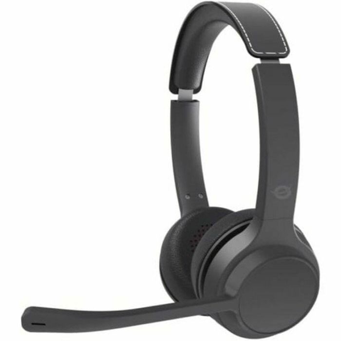Conceptronic Auriculares Parris03B Inalámbrico Negro Bluetooth 5.4 Conexión Dual Batería 30h Micrófono Manos Libres Entrada 3.5mm Plegable