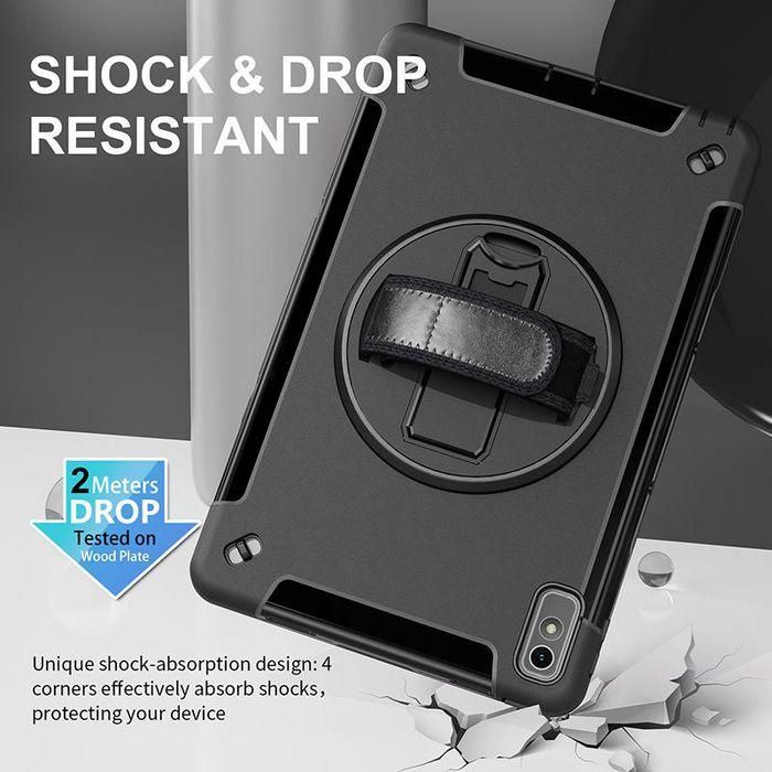eSTUFF Funda OHIO Defender TB350 para Lenovo Tab P11 2ª Gen 2022 11.5 (TB350) - Antigolpes, soporte 360°, correa mano y hombro, Negra 9 eSTUFF Funda OHIO Defender TB350 para Lenovo Tab P11 2ª Gen 2022 11.5 (TB350) - Antigolpes, soporte 360°, correa mano y hombro, Negra 9