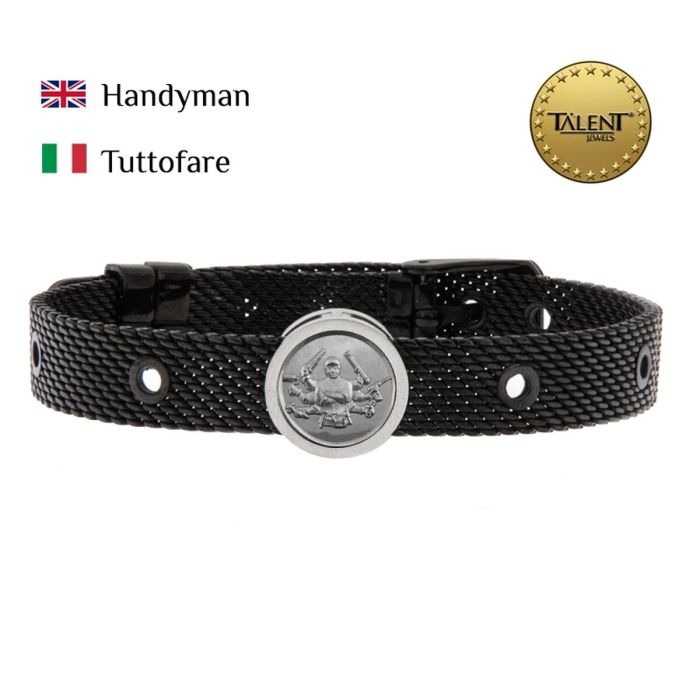 Pulsera Unisex Handyman Talent Jewels TJA-2-03-03-2-235 Negro 1