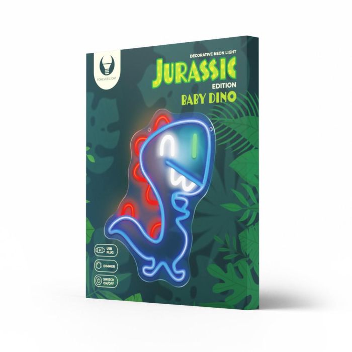 Lampara Forever Neon Led Jurassic Baby 8 Lampara Forever Neon Led Jurassic Baby 8