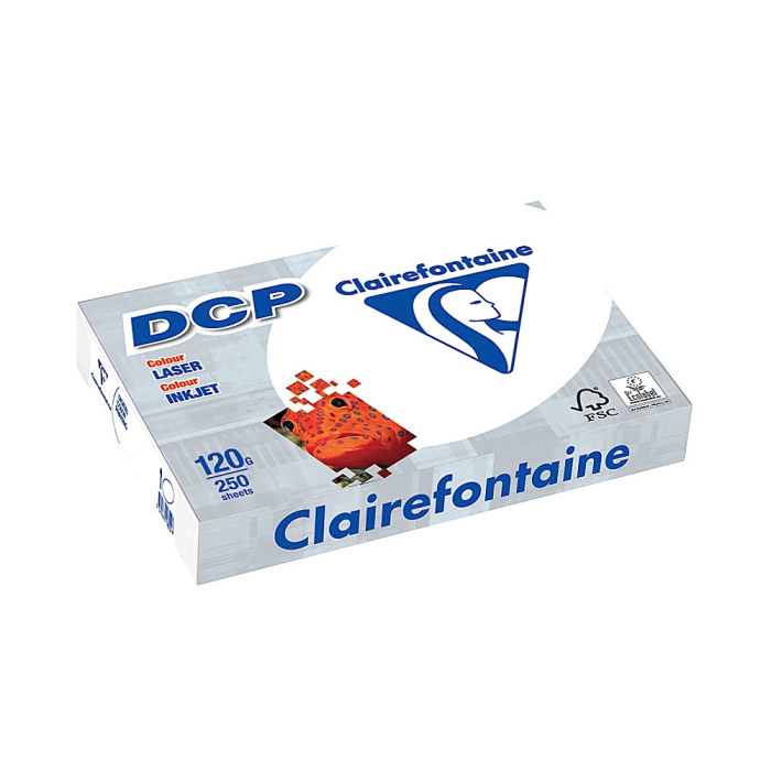 Clairefontaine Papel DCP Din A4 120 Gramos Paquete 250 Hojas Blanco 4 Clairefontaine Papel DCP Din A4 120 Gramos Paquete 250 Hojas Blanco 4