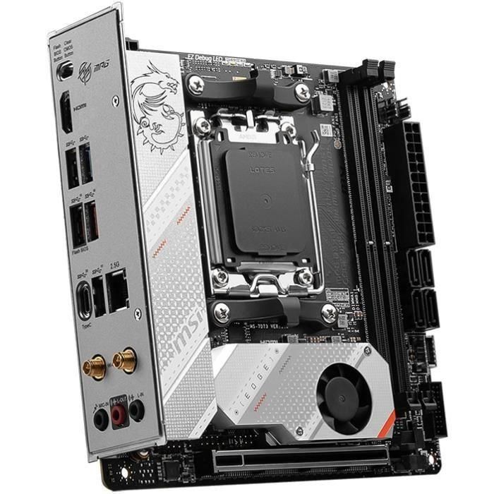 MSI Placa Base MPG B650I Edge WiFi, Socket AM5, Chipset AMD B650, DDR5, Mini-ITX 3