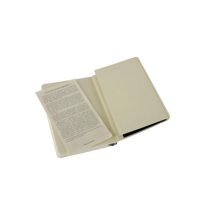 Cuaderno Moleskine Clasico Tapa Blanda 13X21 192H 70Gr. Lisa Con Goma Negra 3