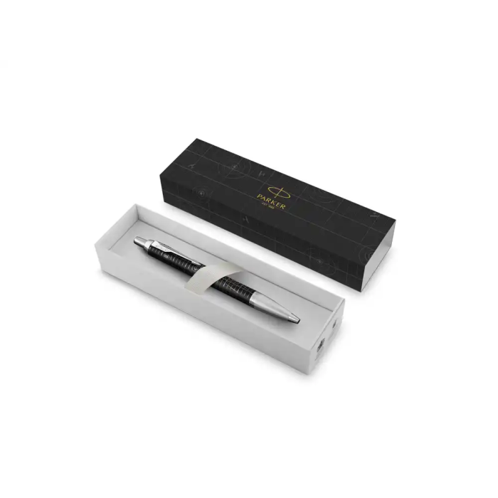 Parker IM Bolígrafo Legado del Vuelo - Negro Mate, Acero Inoxidable, Pulsador, para Profesionales Parker IM Bolígrafo Legado del Vuelo - Negro Mate, Acero Inoxidable, Pulsador, para Profesionales