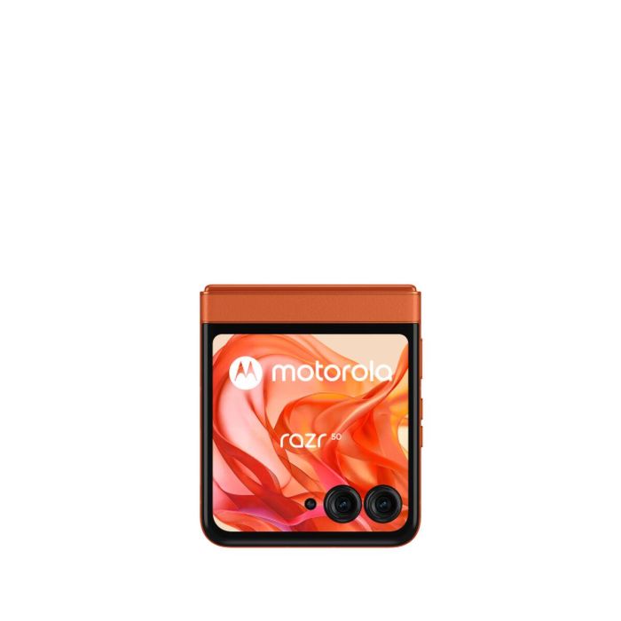 Motorola razr 50 5G Dual SIM, Pantalla Plegable 6.9" pOLED + Externa 3.63", 50MP, 8GB RAM, 256GB Almacenamiento, IPX8, 4200 mAh Naranja 9 Motorola razr 50 5G Dual SIM, Pantalla Plegable 6.9" pOLED + Externa 3.63", 50MP, 8GB RAM, 256GB Almacenamiento, IPX8, 4200 mAh Naranja 9