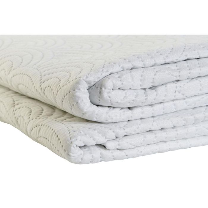 Colcha Oriental DKD Home Decor Blanco 260 x 1 x 180 cm 1 Colcha Oriental DKD Home Decor Blanco 260 x 1 x 180 cm 1