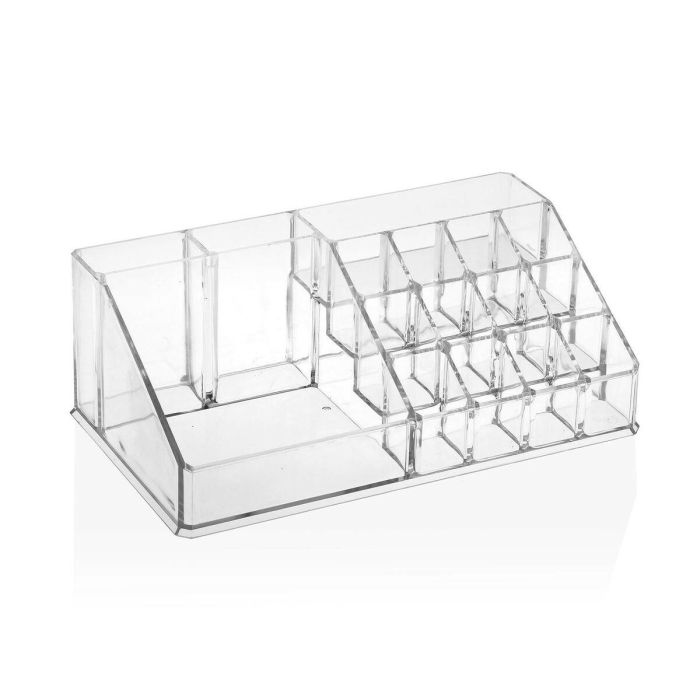 Organizador de Maquillaje Versa 12,5 x 8 x 22 cm Poliestireno Baño y ducha