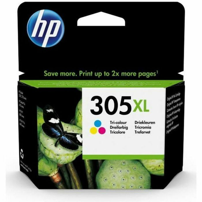 Cartucho de tinta tricolor original de alto rendimiento HP 305XL para HP DeskJet 2300/2700 / Plus 4100, ENVY 6000 / Pro 6400 (3YM63AE)