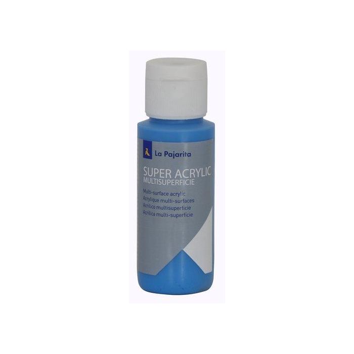 Pintura Acrilica La Pajarita 60 Ml (Bote) Cyan A-64 6 unidades
