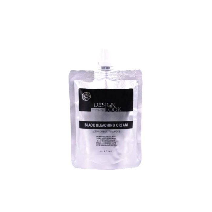 Crema Decolorante Black Bleaching con Carbón Activado 10 Tonos 250g - Design Look