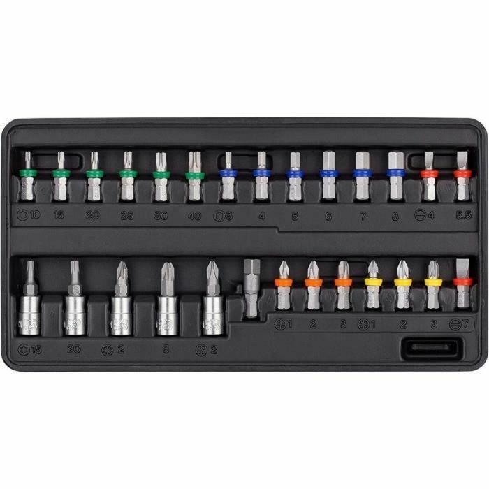 Connex Set de vasos y puntas 52 piezas con carraca reversible 72 dientes, vasos de Cromo Vanadio y estuche. Ideal para bricolaje y taller 4 Connex Set de vasos y puntas 52 piezas con carraca reversible 72 dientes, vasos de Cromo Vanadio y estuche. Ideal para bricolaje y taller 4