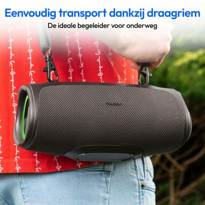 Medion MED1740338592585 Altavoz Bluetooth M 30W Bluetooth 5.3 IPX7 42h batería 12 Medion MED1740338592585 Altavoz Bluetooth M 30W Bluetooth 5.3 IPX7 42h batería 12