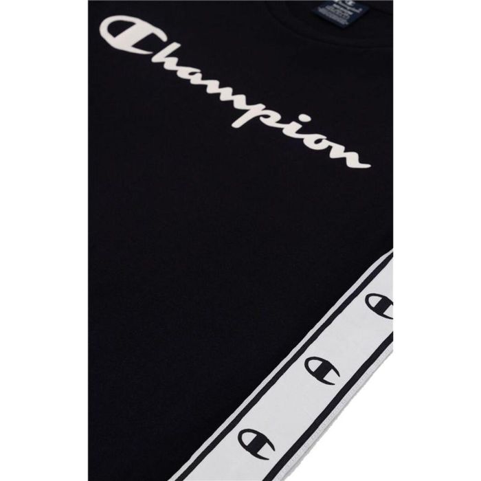Camiseta de Manga Corta Hombre Champion Negro M Camiseta de Manga Corta Hombre Champion Negro M