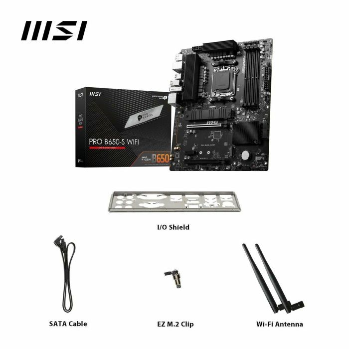 MSI Placa Base PRO B650-S WiFi AM5 ATX
