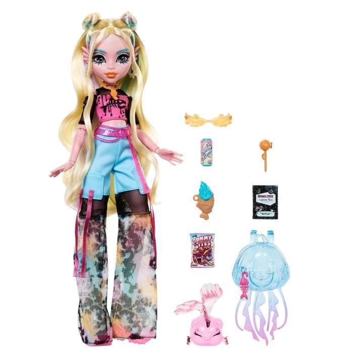 Monster High-Muñeca Azul Lagoona-Muñeca con Animal y Accesorios HXH75 5 Monster High-Muñeca Azul Lagoona-Muñeca con Animal y Accesorios HXH75 5