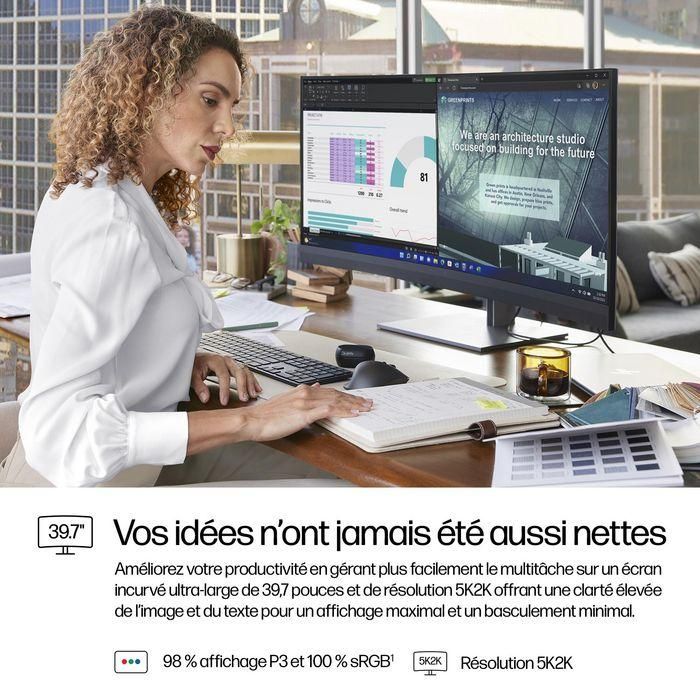 HP Series 7 Pro 39.7 inch 5K2K Conferencing Monitor-740pm 19 HP Series 7 Pro 39.7 inch 5K2K Conferencing Monitor-740pm 19