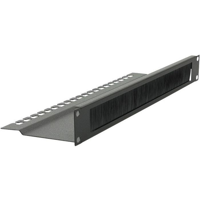 Lanview by Logon 1U 19" L BENT, BRUSHED CABLE ORGANIZER PANEL BLACK Lanview by Logon 1U 19" L BENT, BRUSHED CABLE ORGANIZER PANEL BLACK