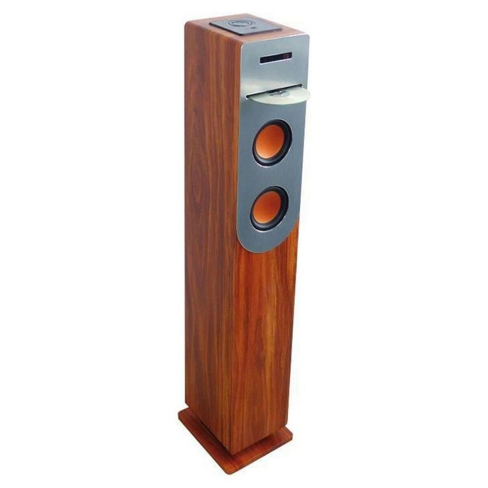 Torre de reproductor de CD INOVALLEY HP34-CD-WOOD - Bluetooth - 100 W - USB - Madera y gris 1 Torre de reproductor de CD INOVALLEY HP34-CD-WOOD - Bluetooth - 100 W - USB - Madera y gris 1