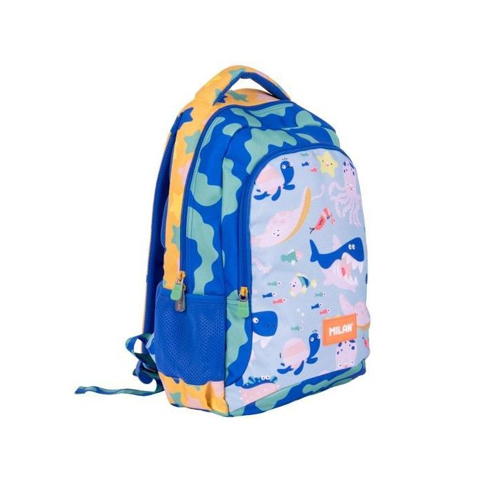 Milan Mochila Escolar 2 Cremalleras 21 L Serie Especial Blue Odyssey
