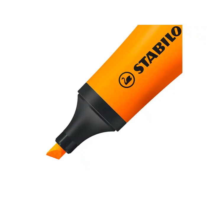 Stabilo Marcador Fluorescente Neón Naranja Caja 10 Unidades 1
