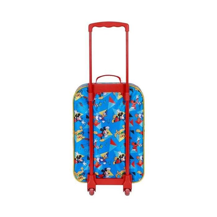 Karactermania Maleta Trolley 3D Mickey Mouse Scooter Infantil Blanda 2 Ruedas 52x33x17 cm Equipaje de Mano 3
