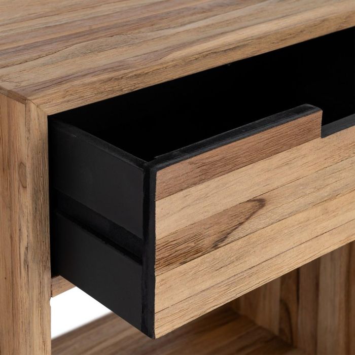 Mesita Natural Madera de Teca Salón 45 X 30 X 60 cm