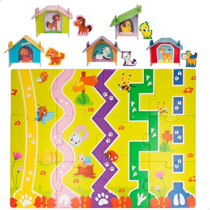 Puzzle Infantil Lisciani Granja 27 Piezas 48 x 1 x 36 cm (6 Unidades) 6